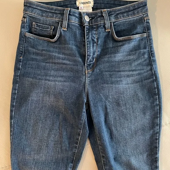 L'agence Margot Skinny Ankle Jeans Size 26 New Vintage - Picture 5 of 10